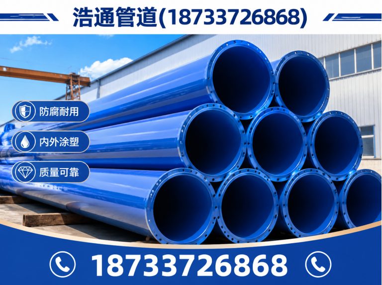 海兴县衬塑钢管展示图